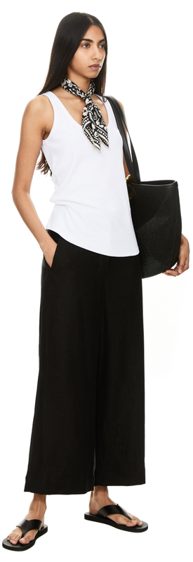 Leinenhose 'Abissi' Schwarz