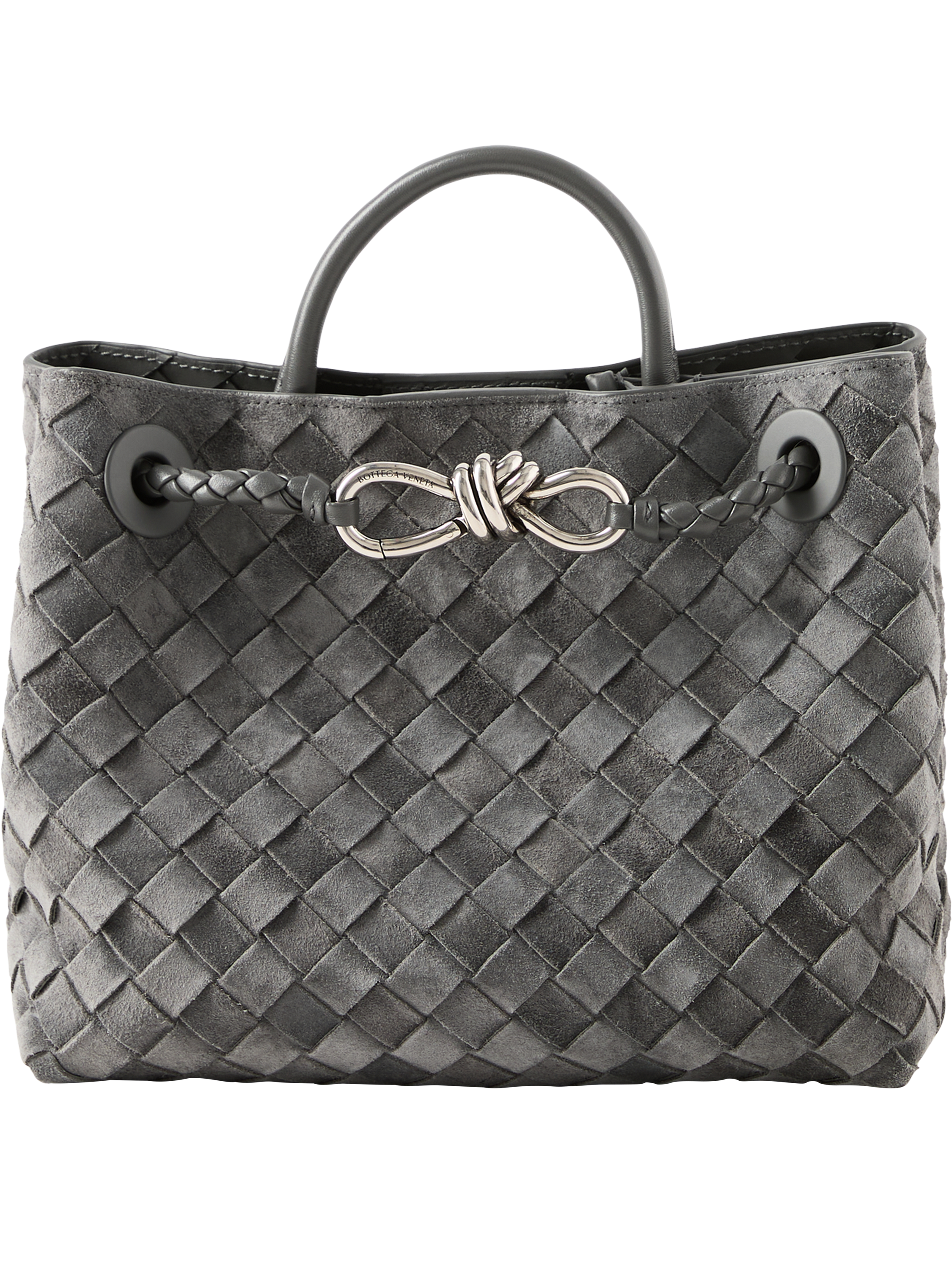 Bottega Veneta 'Small Andiamo' Handbag in Obsidian Grey, Product view – UNGER.DE