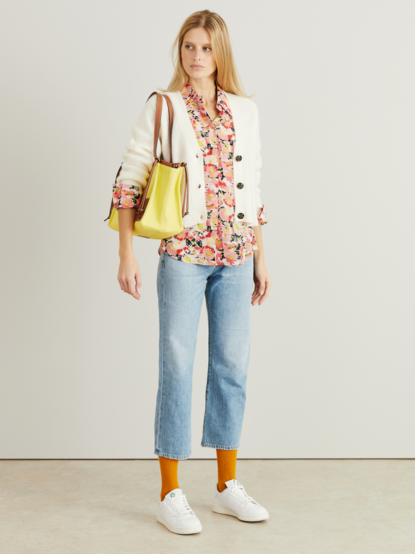 Seidenbluse 'Willow' mit floralem Print