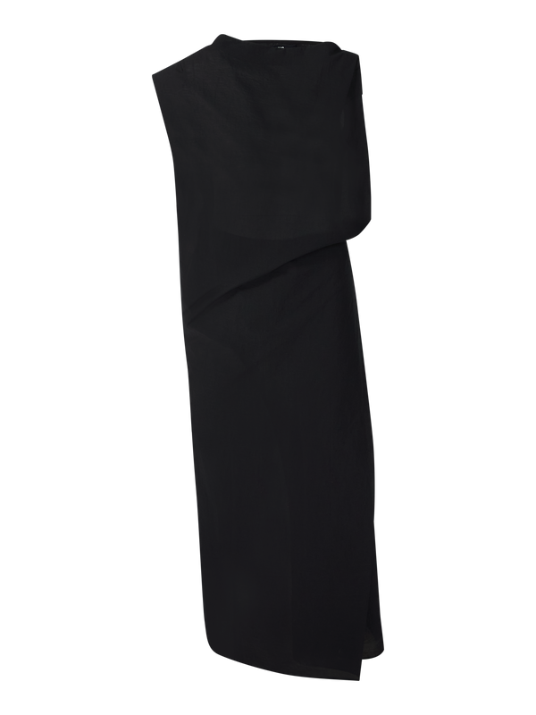 Asymmetrisches Kleid 'La Robe Drap' Schwarz