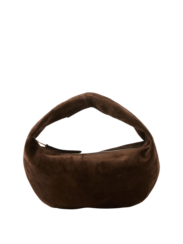 Hobo-Tasche 'Olivia Medium' aus Kalbsleder Dunkelbraun