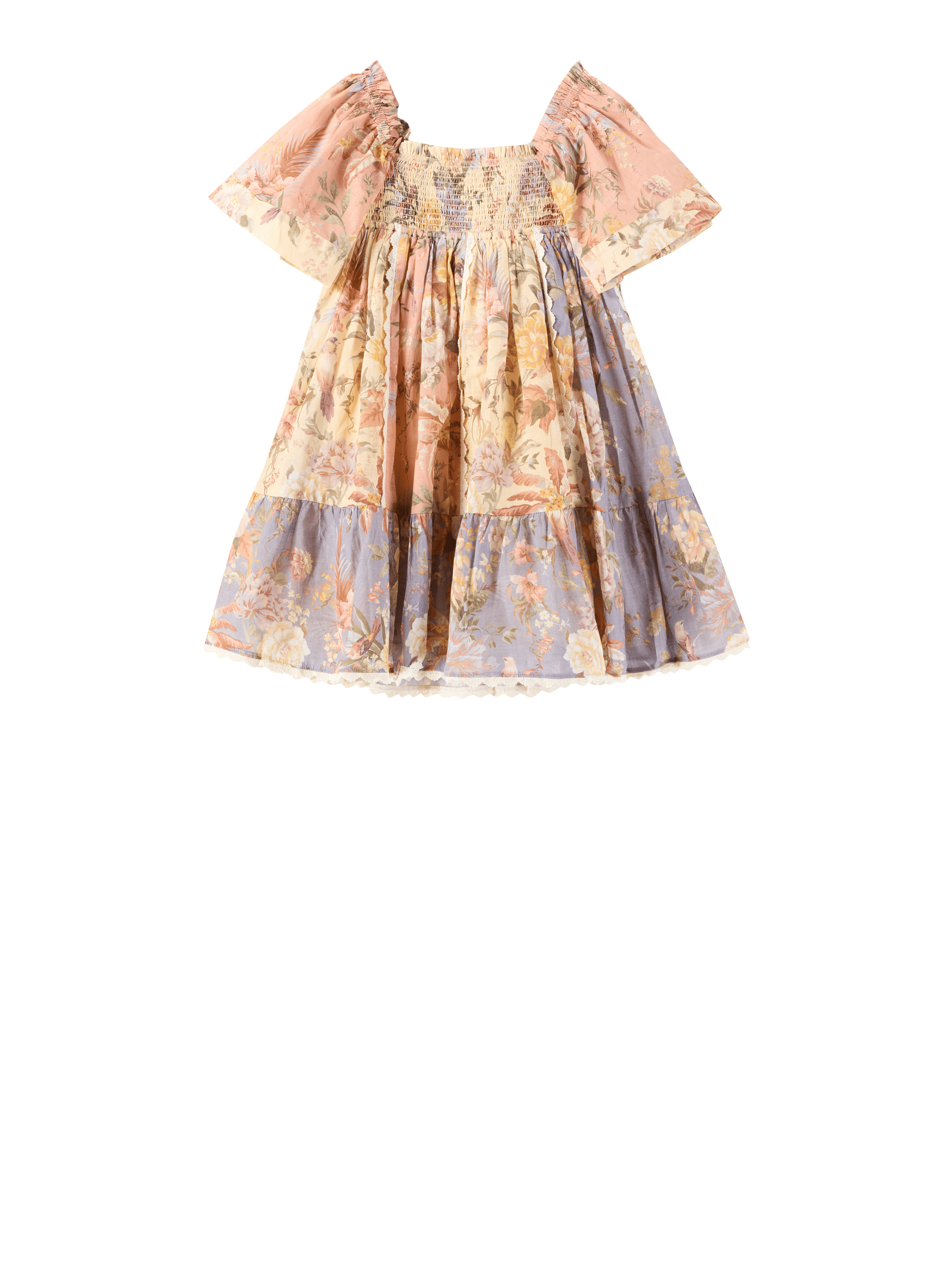 Zimmermann Kids Dress 'Tallow Paneled Frill' in Multi – UNGER.DE