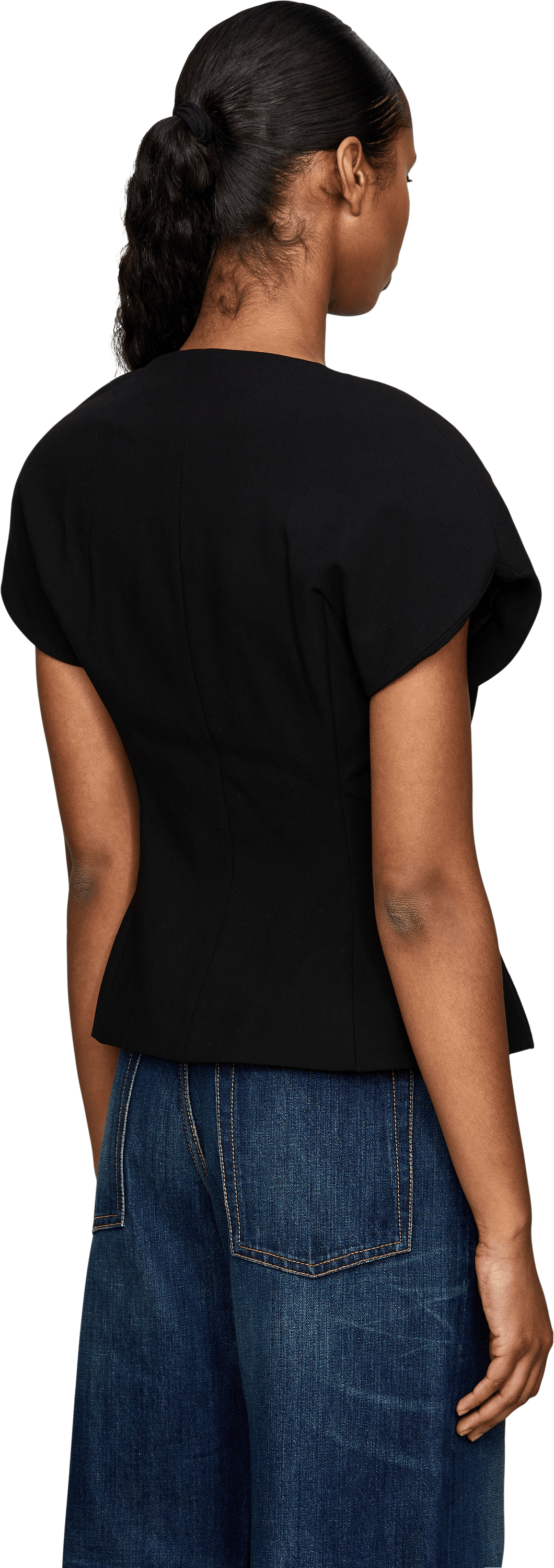 JACQUEMUS 'La Veste Ovalo' Blazer – Black, Back view – UNGER.DE