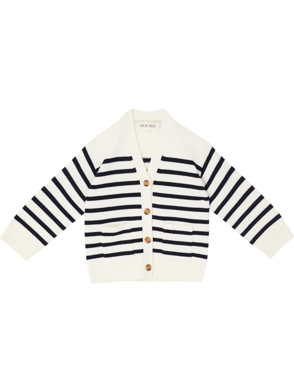 Strickjacke 'Poon' aus Merinowolle Weiß