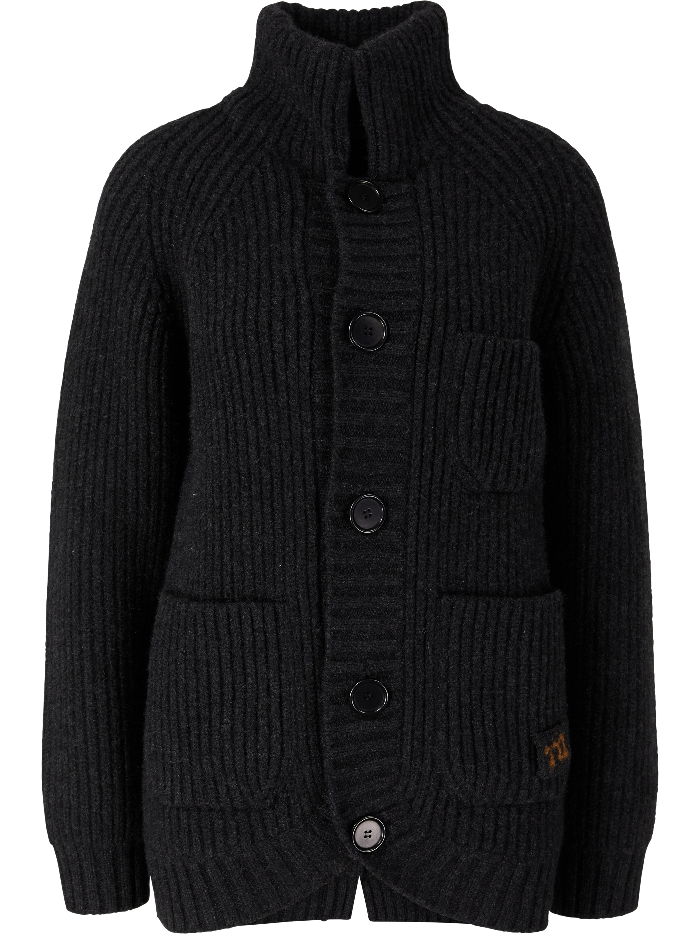 META CAMPANIA COLLECTIVE Cashmere-Strickjacke 'Michel' Anthrazit, Produktansicht – UNGER.DE