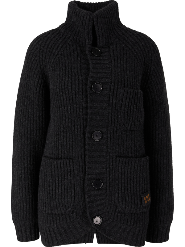 Cashmere-Strickjacke 'Michel' Anthrazit