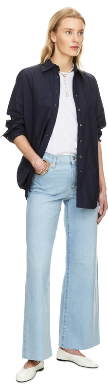 Wide-Leg Jeans 'Le Slim Palazzo' Hellblau