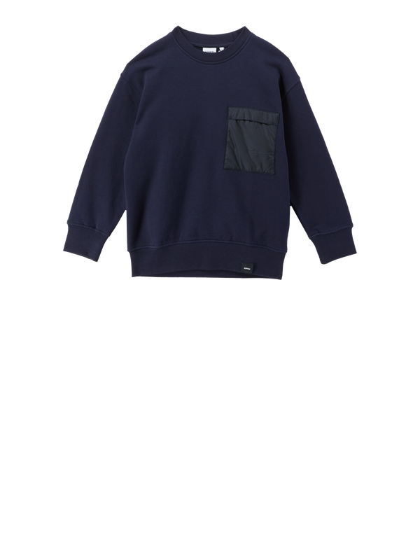 Baumwoll-Sweatshirt in Marineblau