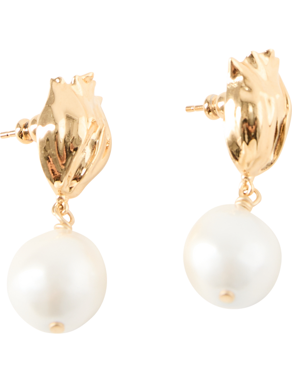 'Tulip Small' Gold Earrings