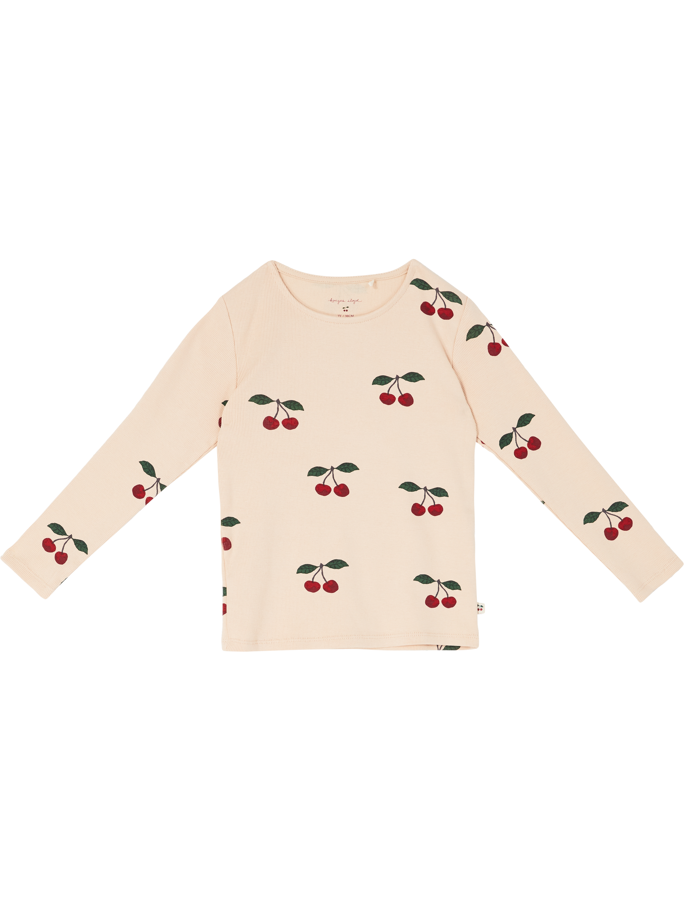 konges slojd Langärmeliges Shirt 'Ella' mit Kirschmuster Rosé, Produktansicht – UNGER.DE