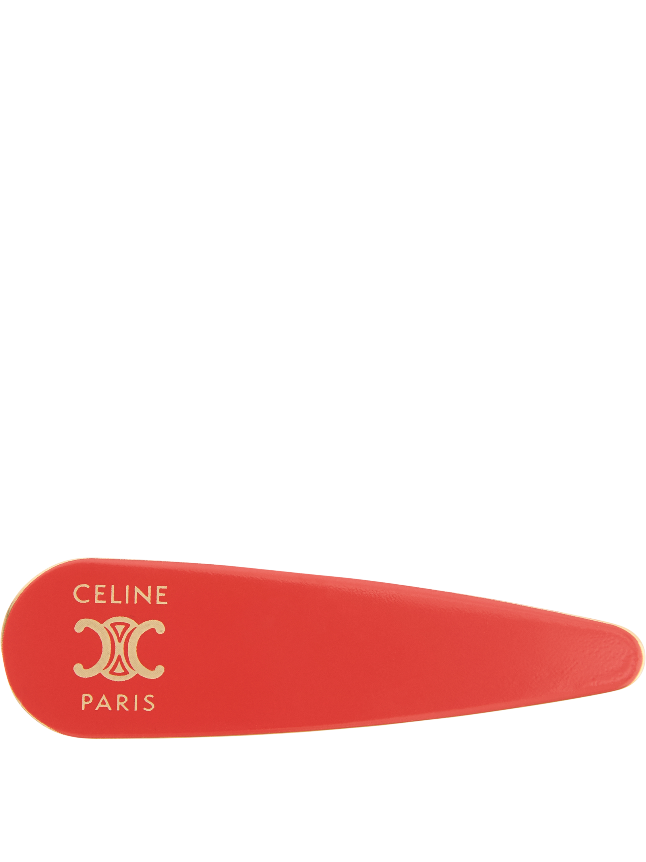 Celine Hair clip with Triomphe red/gold, Product view – UNGER.DE