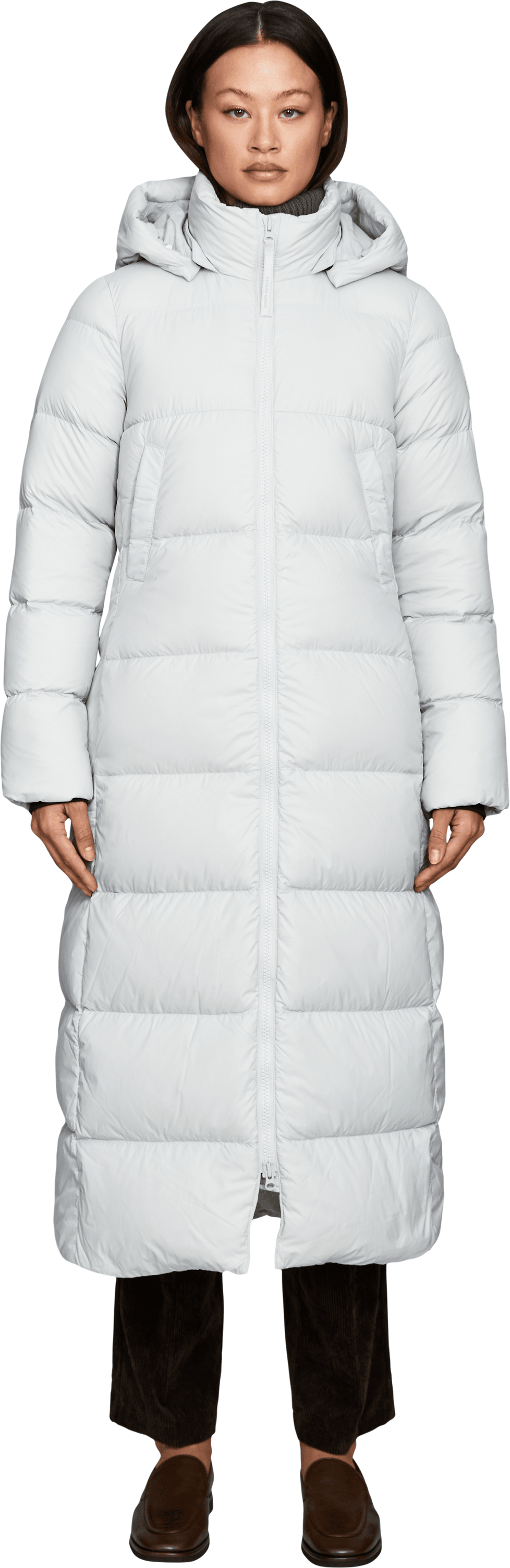 Canada Goose Daunenmantel 'Mystique' Hellgrau, Frontansicht – UNGER.DE