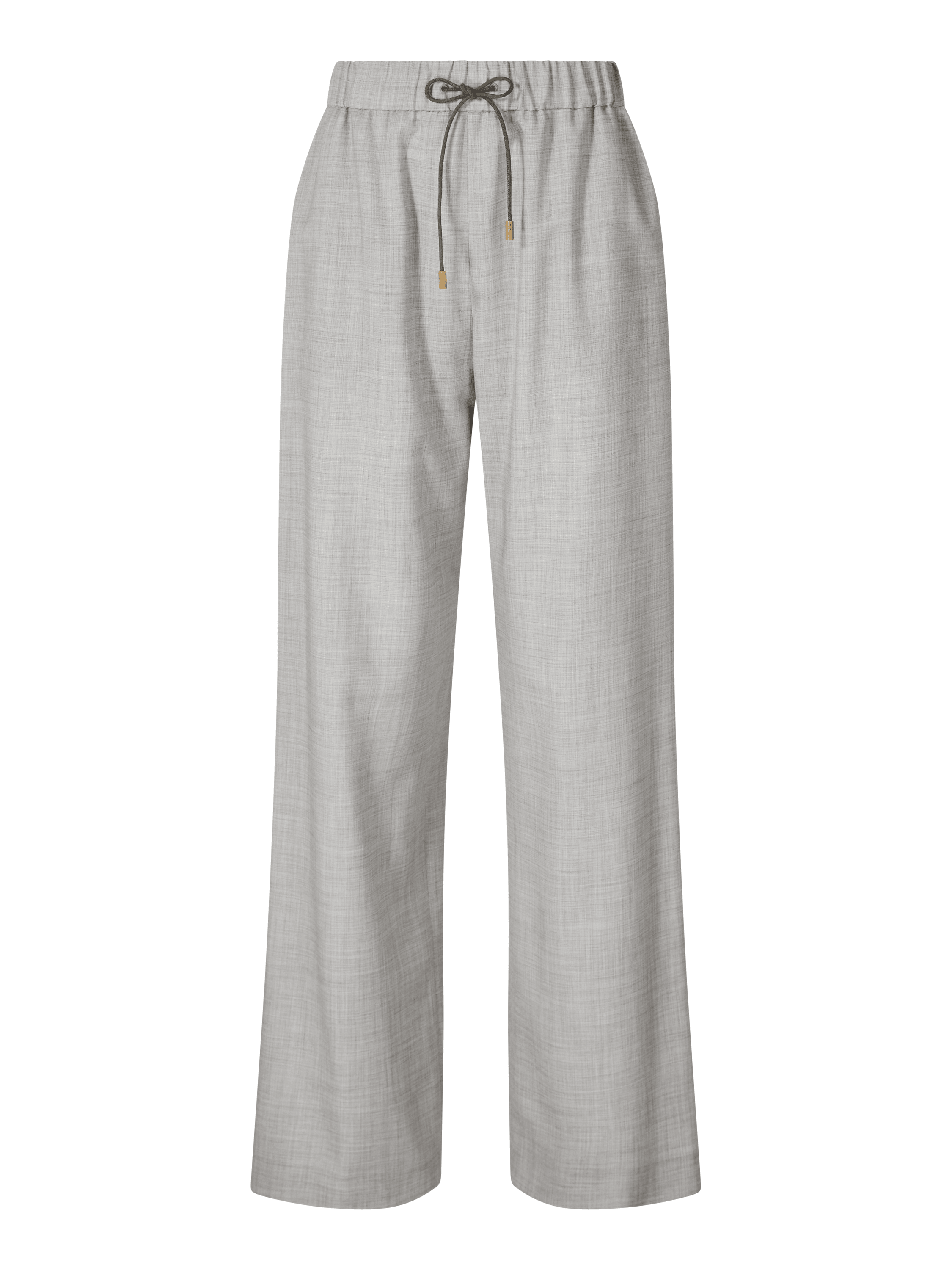Melierte Cashmere-Hose Grau