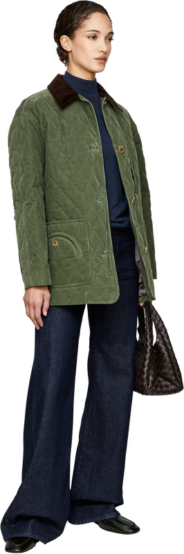 Jacke 'Amara' mit Matelassé-Struktur Mintgrün