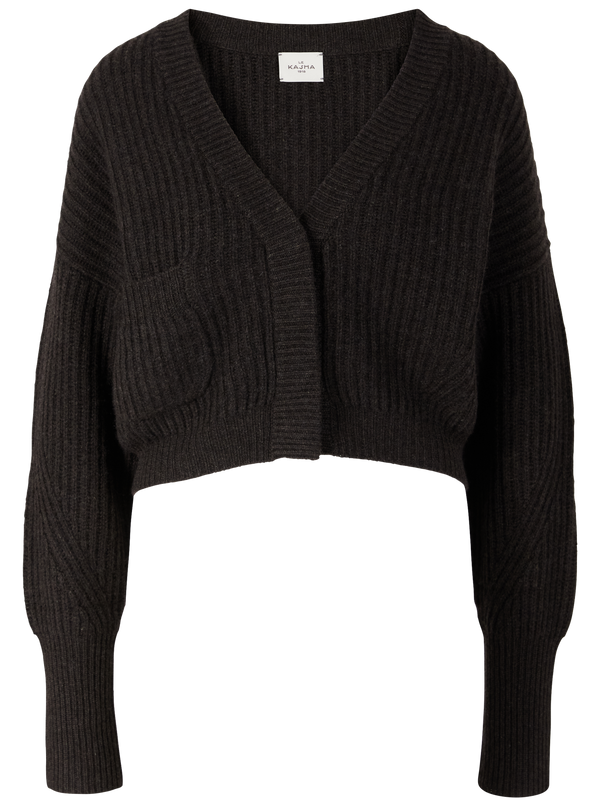 Cashmere-Strickjacke 'Monaco' Dunkelbraun