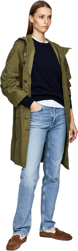 Cashmere-Pullover mit Rundhalsausschnitt Marineblau