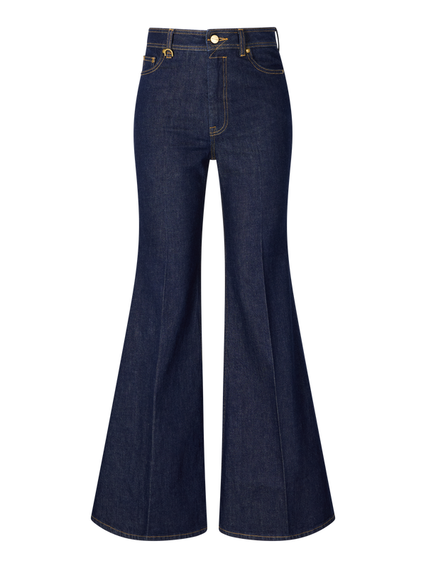 Bootcut-Jeans Dunkelblau