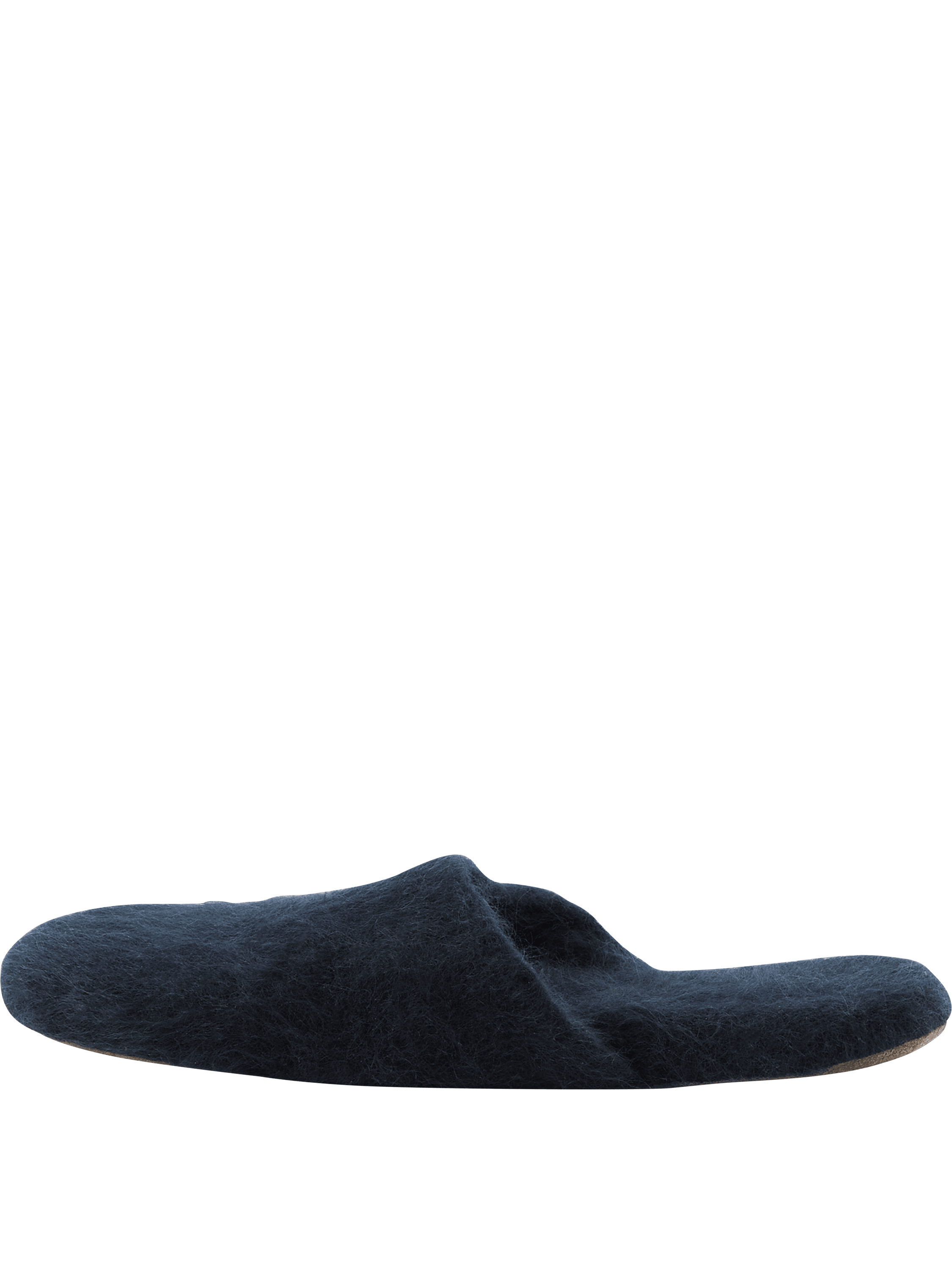 Iris von Arnim Hausschuhe 'Darika' aus gebürstetem Cashmere Navy, Front view – UNGER.DE