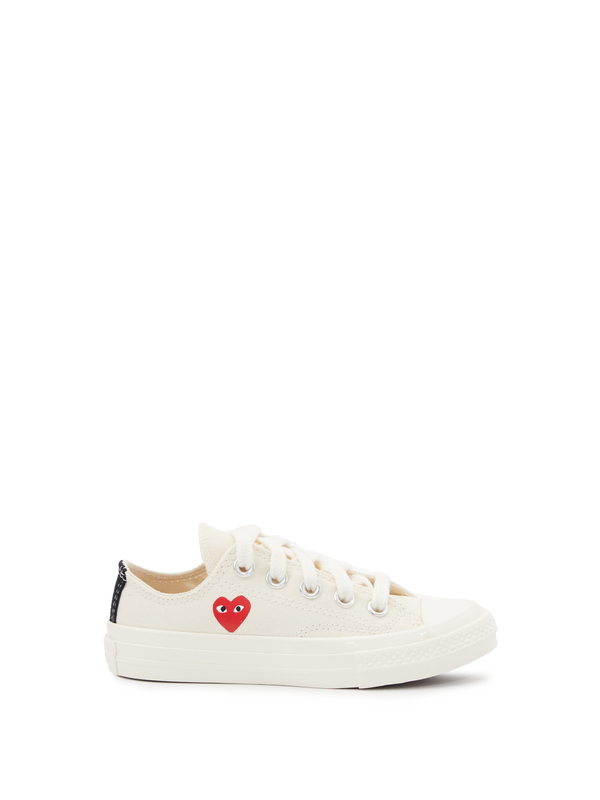 Sneaker 'Red Heart Low' Crème/Rot