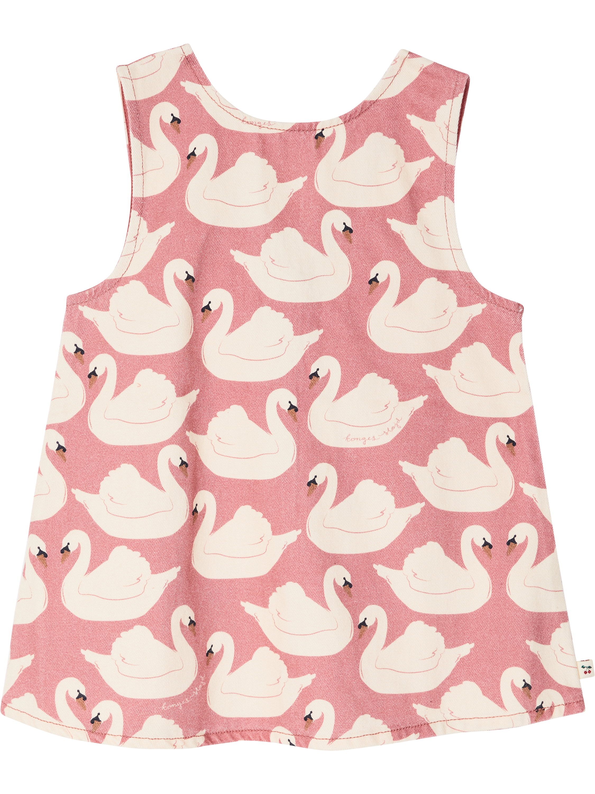 konges slojd Kleid 'Magot' mit Schwanen-Print Rosé, Produktansicht – UNGER.DE