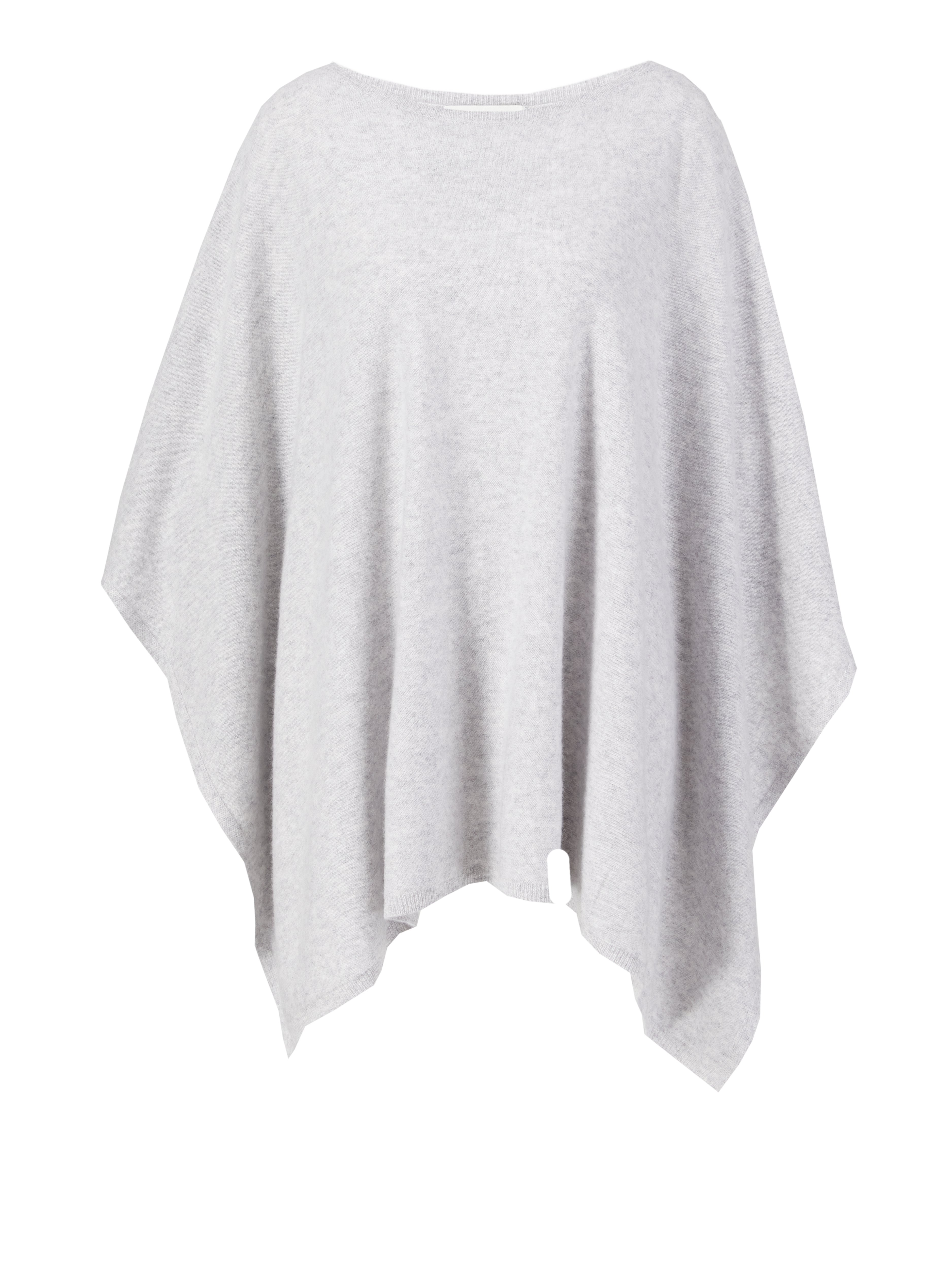 Cashmere-Poncho Grau