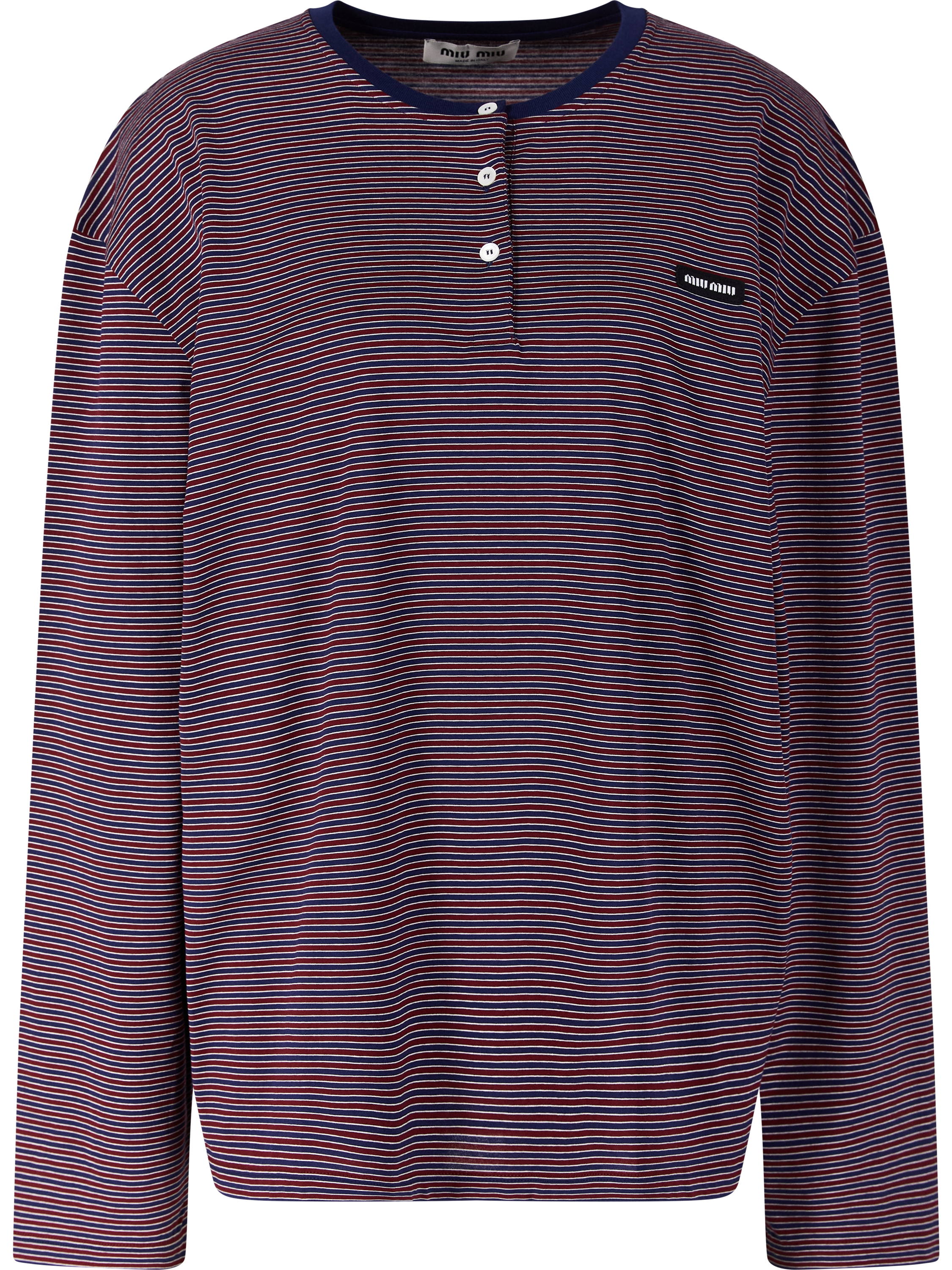 Gestreiftes Longsleeve Marineblau