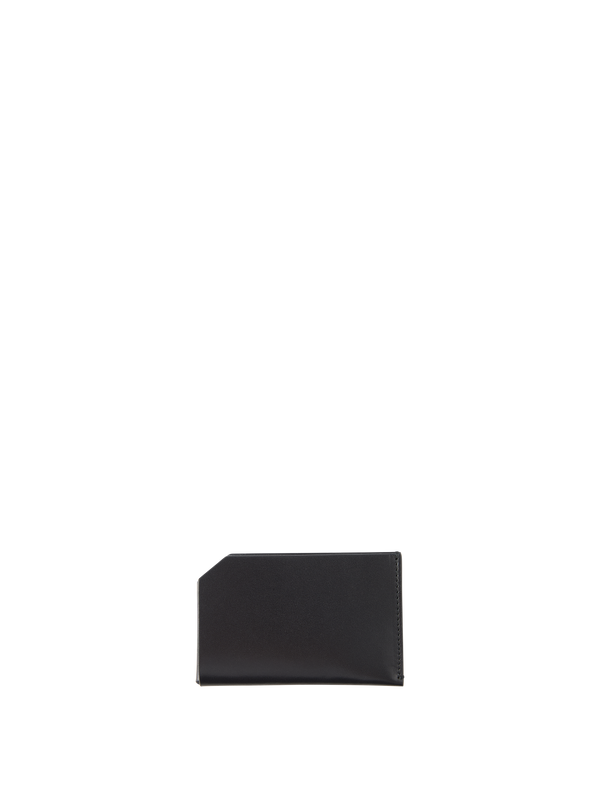 Calfskin wallet dark blue