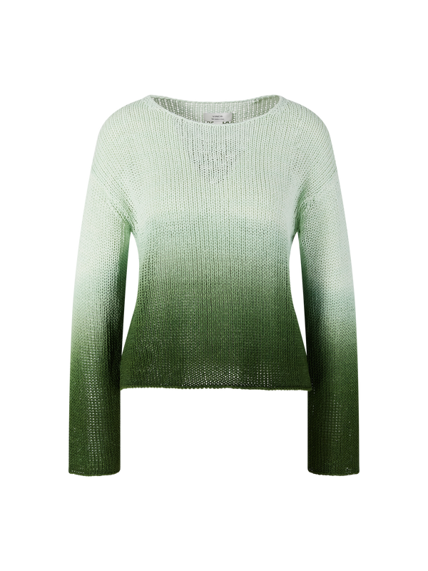 Dip-Dye-Pullover Grün