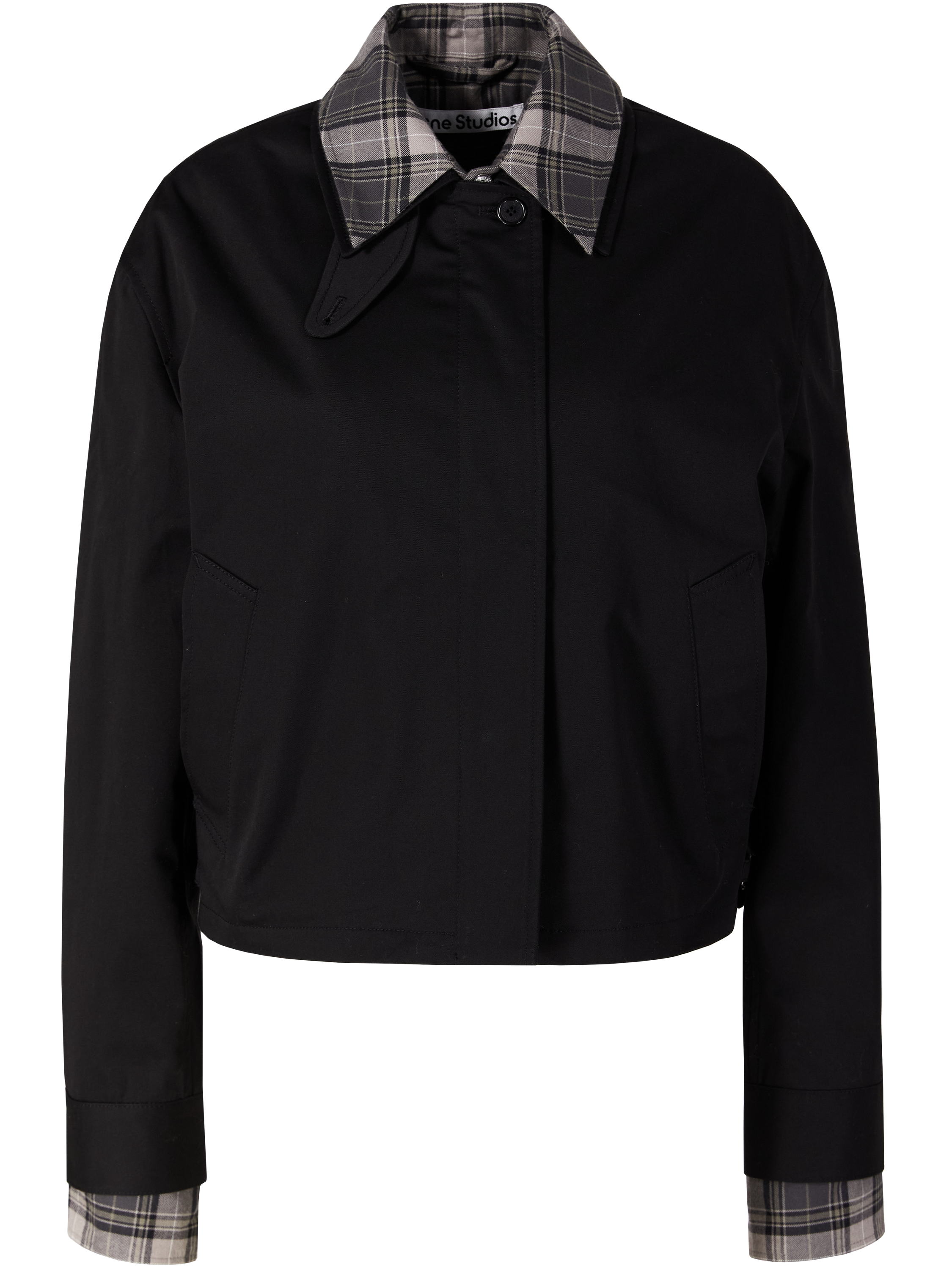 Jacke aus Twill Schwarz