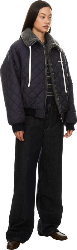 Bomberjacke 'Padded' Marineblau