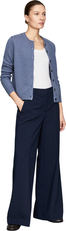 Stoffhose 'Shiloh' Marineblau