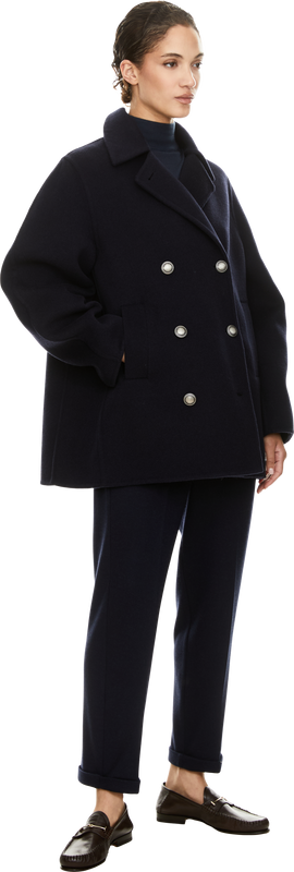 Cashmere-Hose Marineblau
