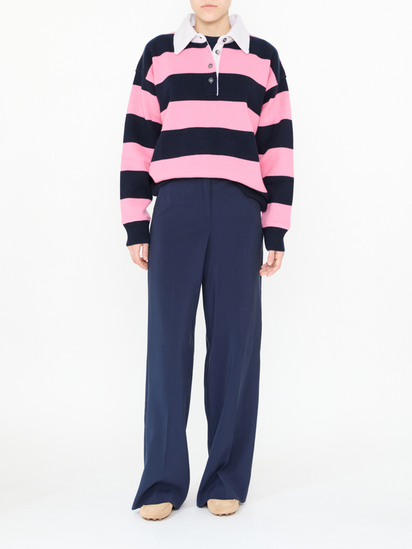 Stoffhose 'Karen' Marineblau