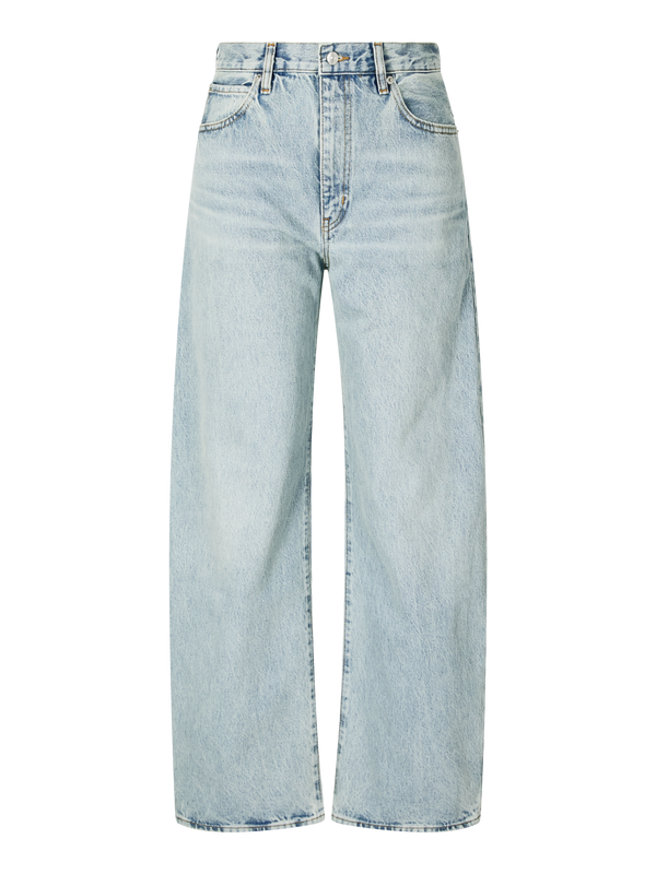 'The Bow' Light Blue Wide-Leg Jeans