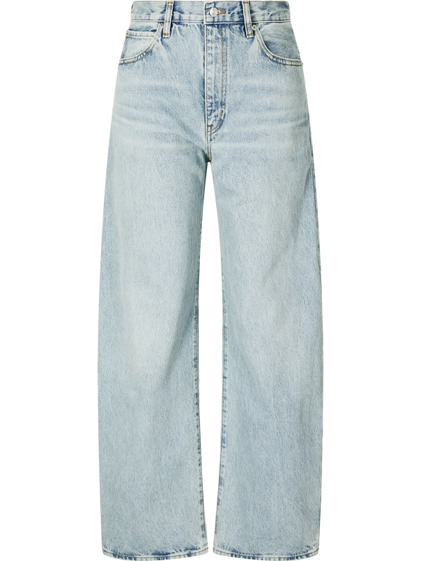 'The Bow' Light Blue Wide-Leg Jeans