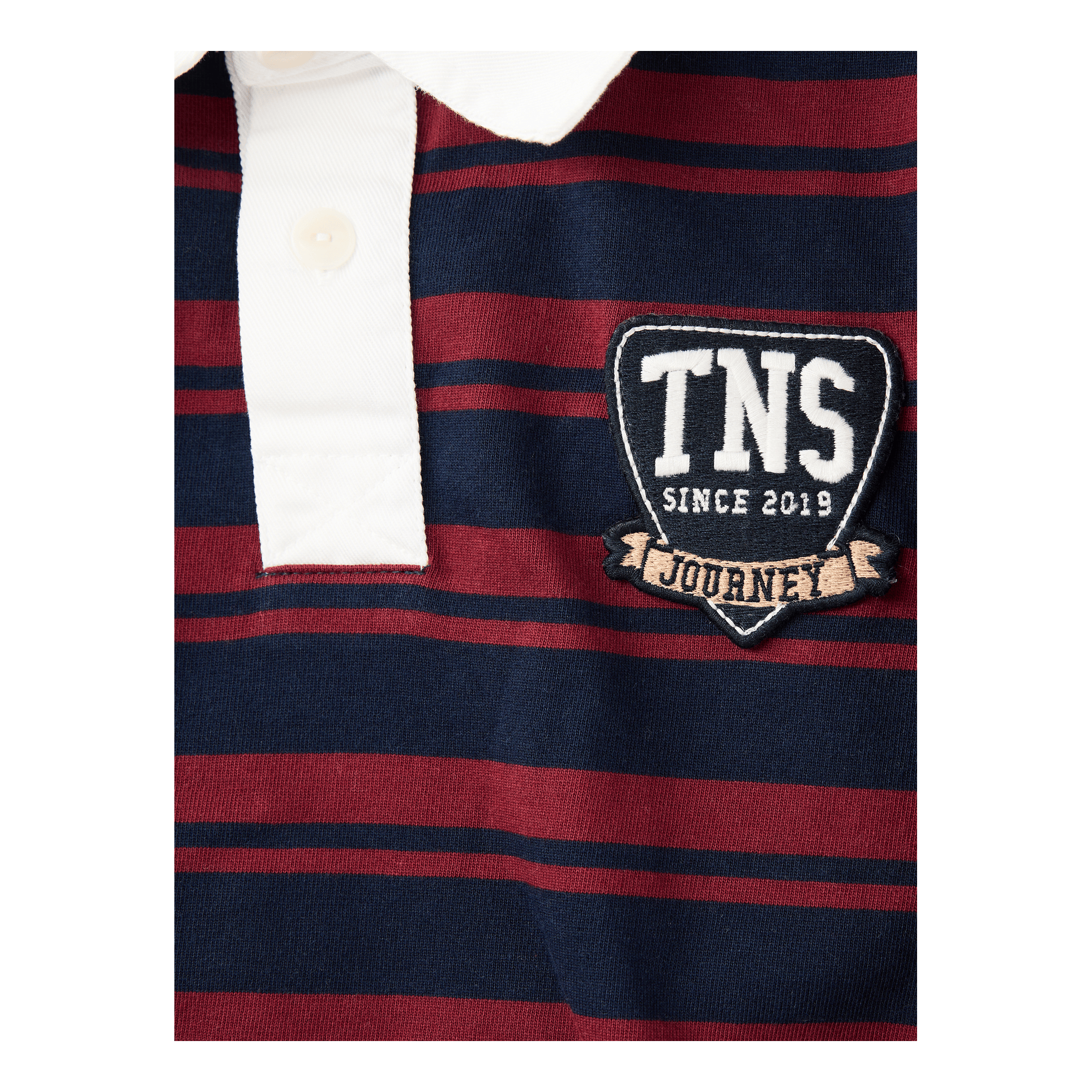 The New Society Gestreiftes Poloshirt 'Glowee' Multi, Frontansicht – UNGER.DE