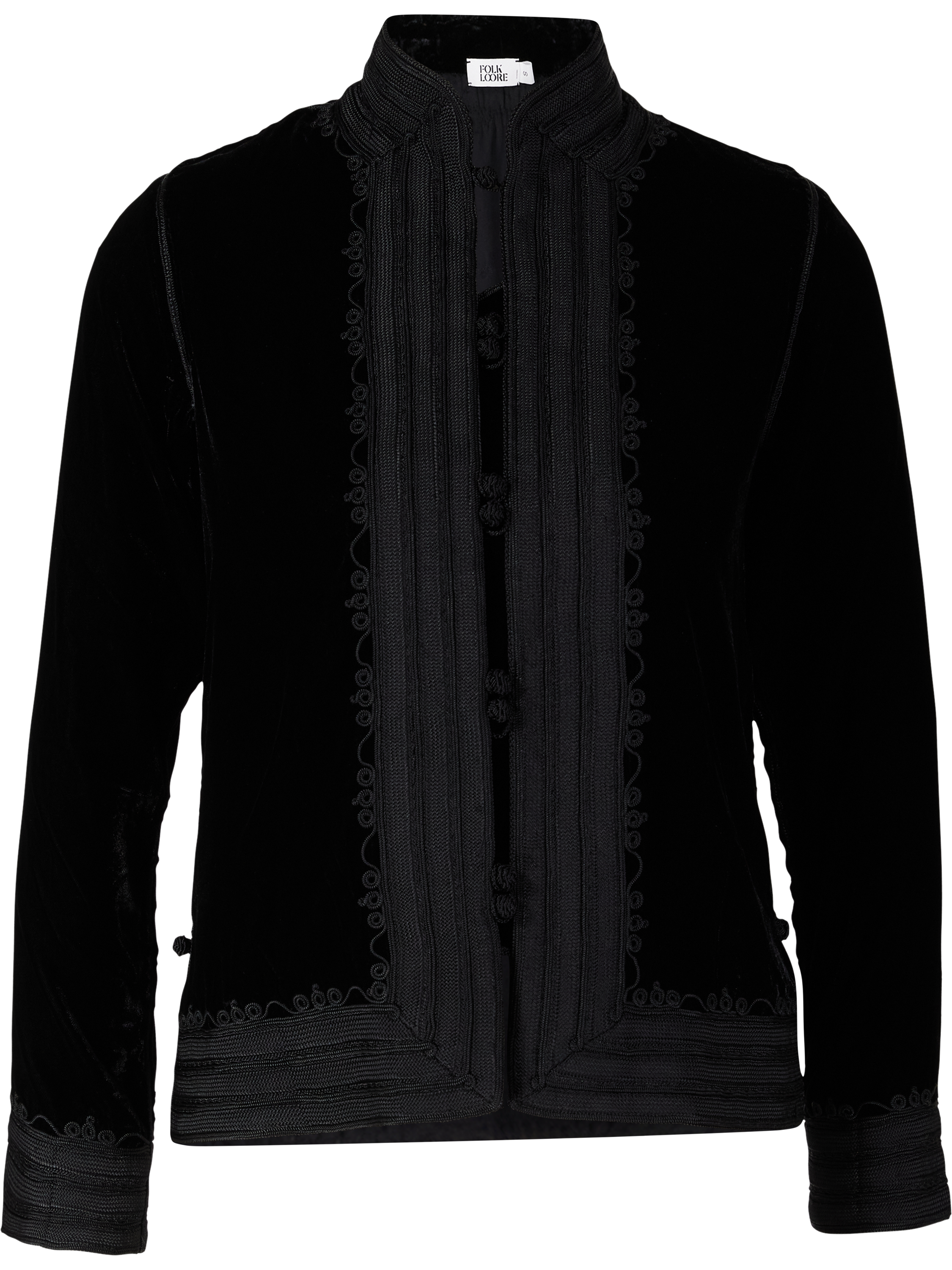 Folkloore Blazer aus Samt Schwarz, Produktansicht – UNGER.DE