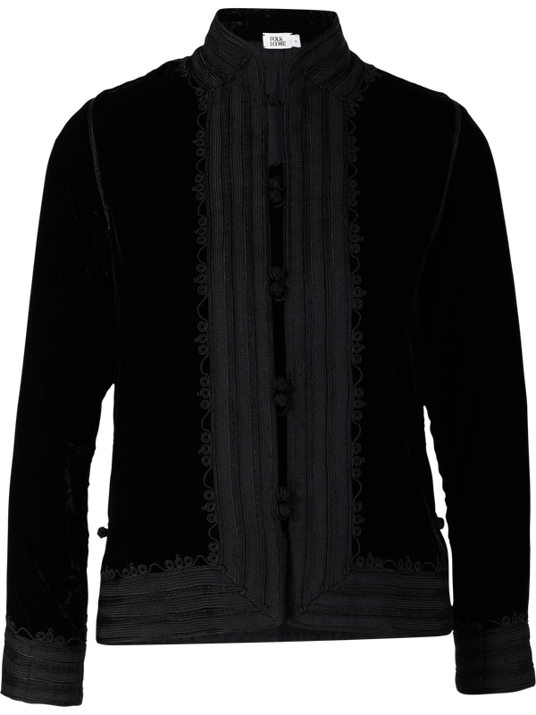 Blazer aus Samt Schwarz