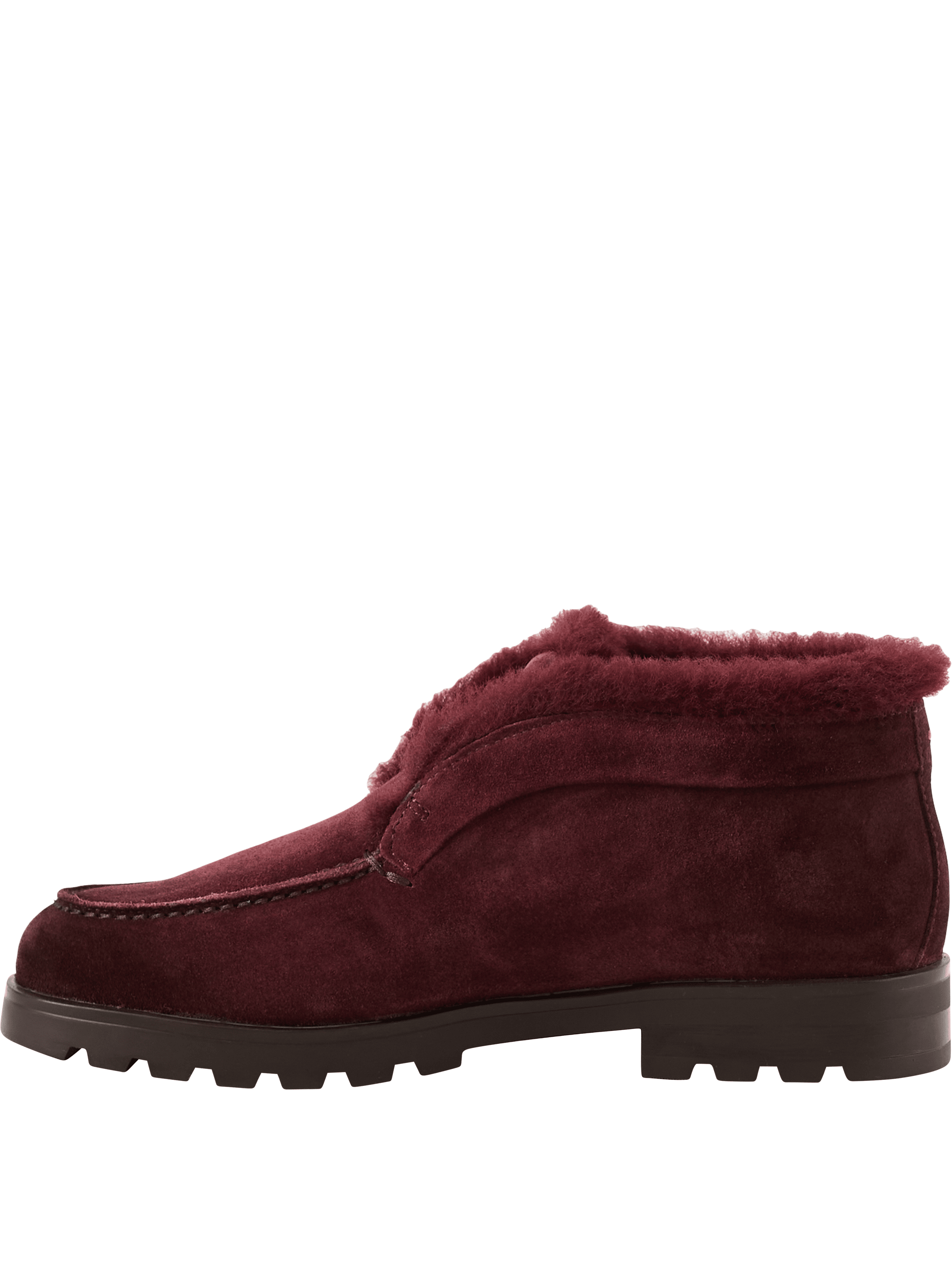 Santoni Bordeaux suede desert boots, Front view – UNGER.DE