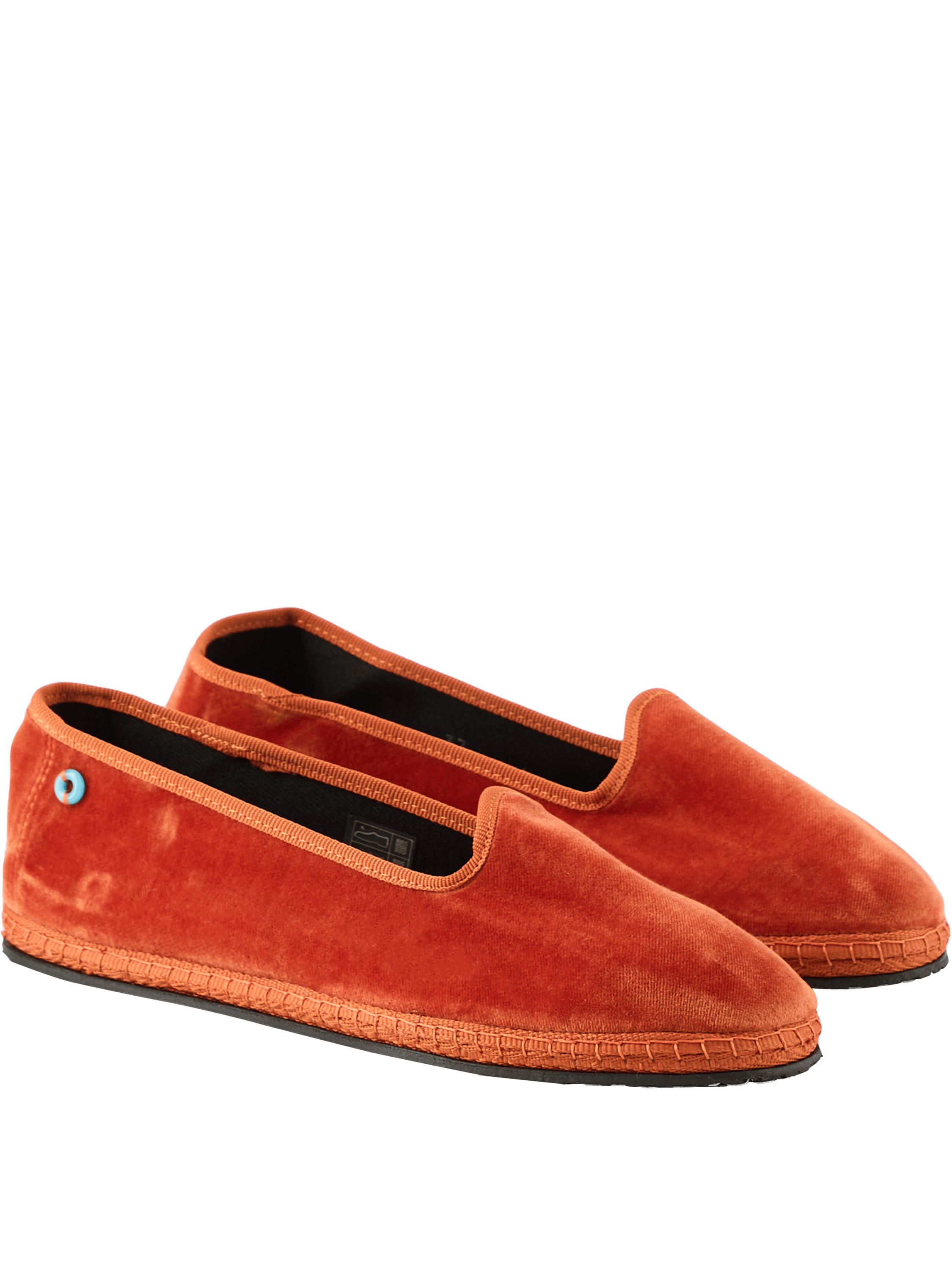 Piedàterre Venezia Slipper 'Modigliani' aus Samt Ruggine, Rückansicht – UNGER.DE
