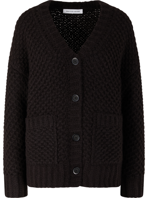 Cashmere-Seidenstrickjacke 'Avelaura' Schokolade
