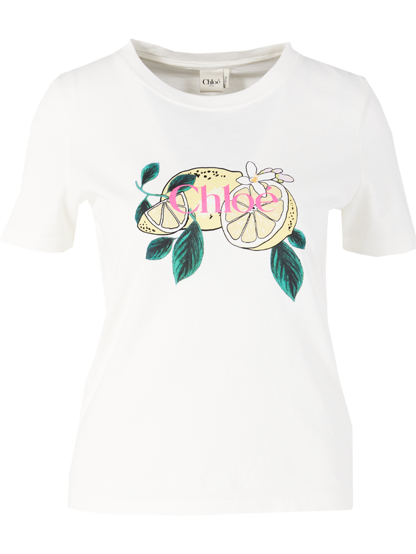 'Lemon' T-shirt in cream