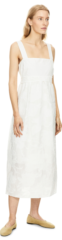 Midikleid 'Fil Coupe' Weiß