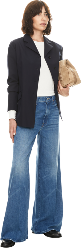 Bootcut Jeans 'The Ditcher Roller Zip Skimp' Mittelblau
