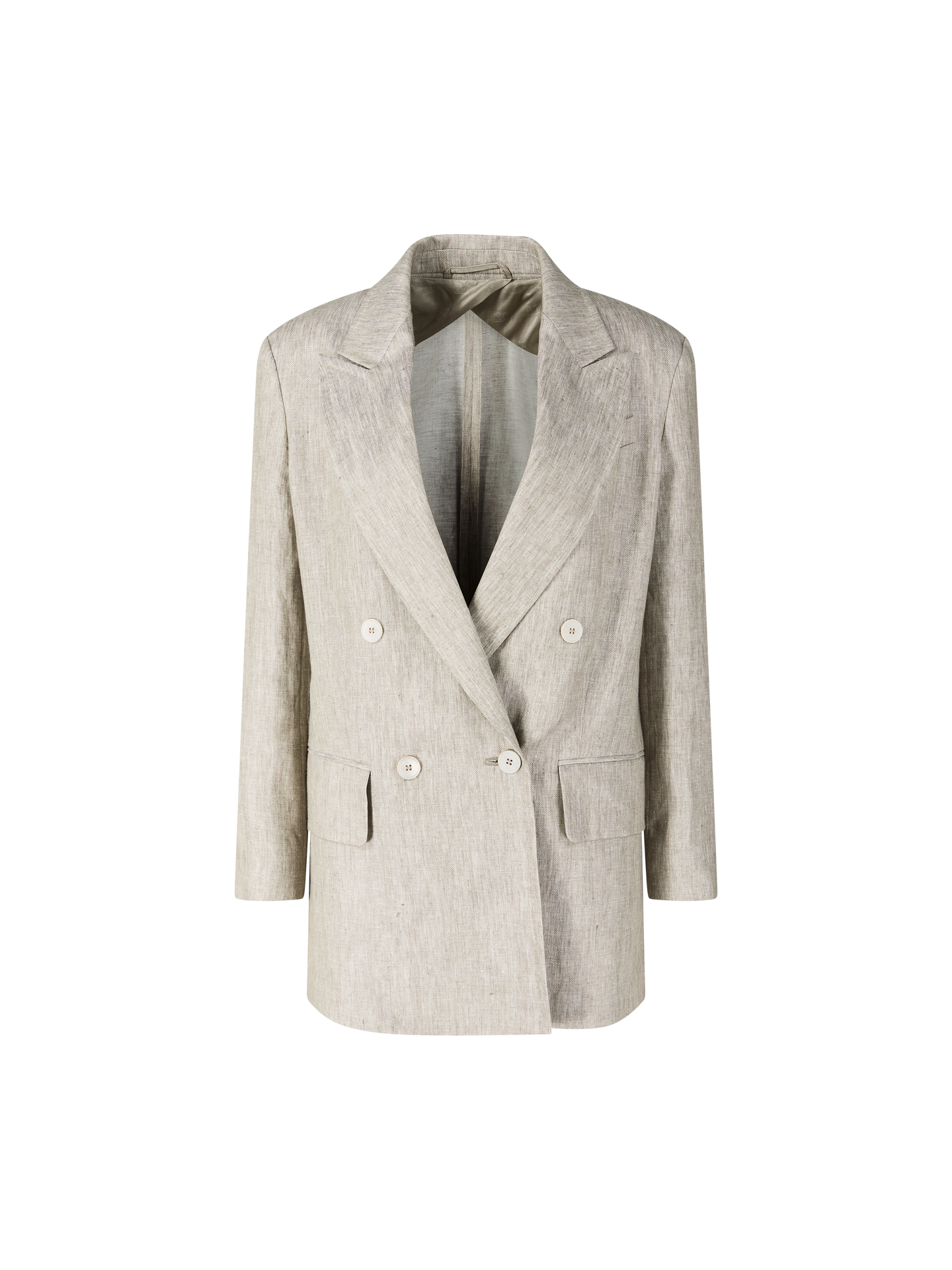 Max Mara Leinenblazer 'Olimpia' Beige Damen Gr. 36