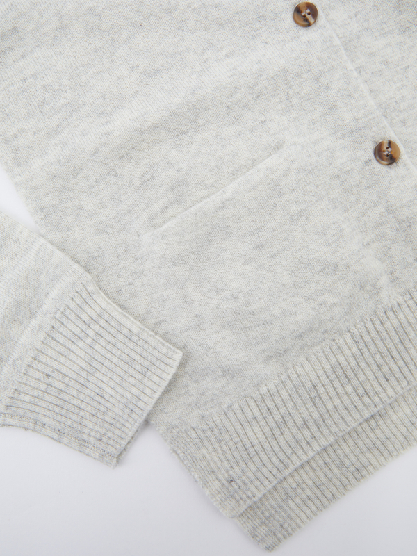 Kaschmir-Cardigan 'Mulle' Grau