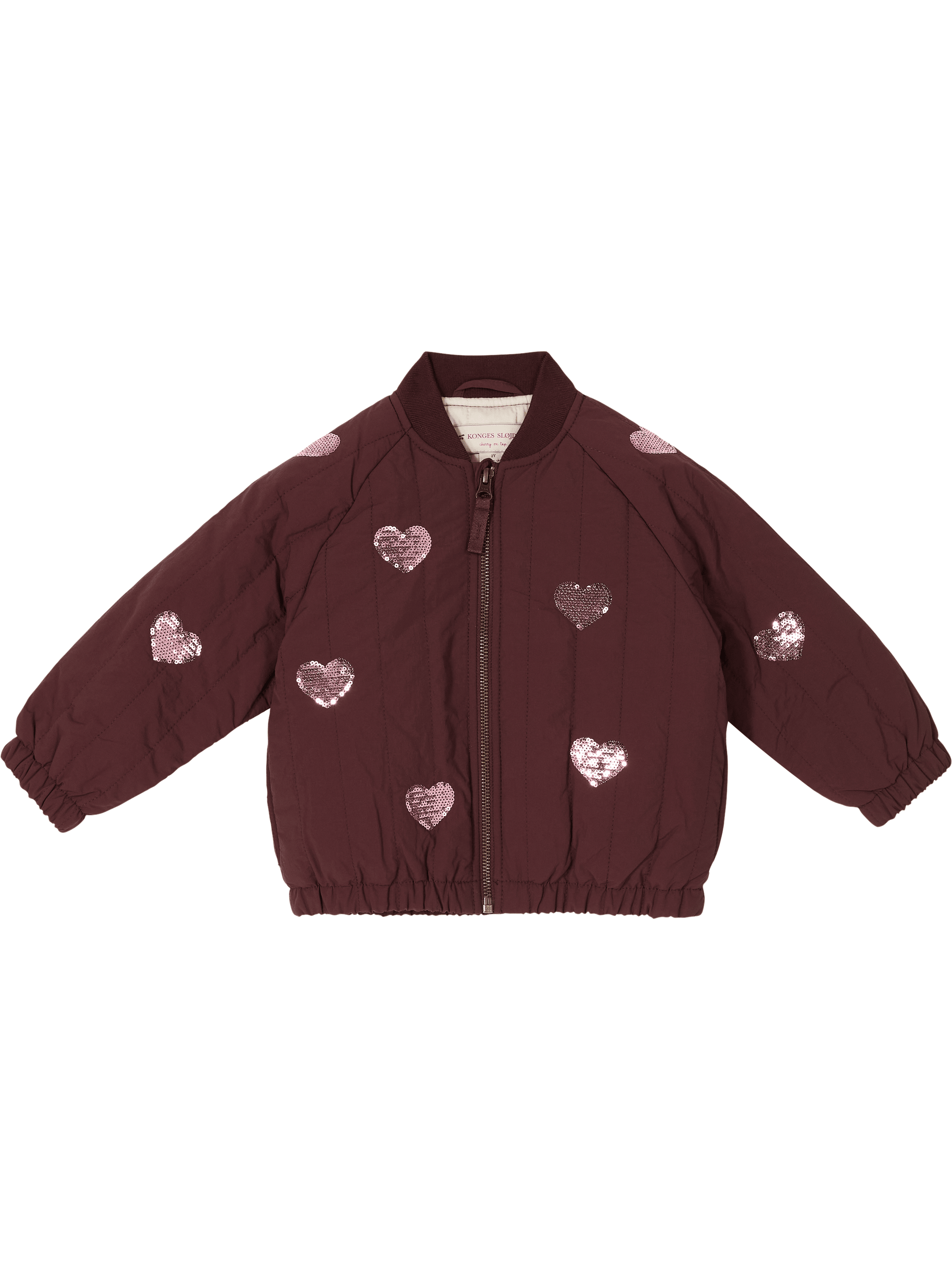 konges slojd Bomberjacke 'Juno Sequin' mit Pailletten Braun, Produktansicht – UNGER.DE