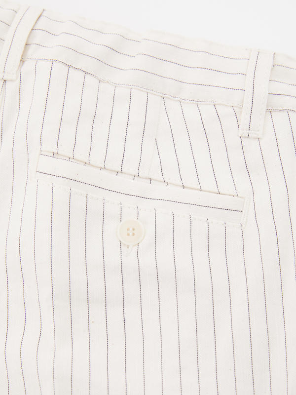 Gestreifte Hose Crème