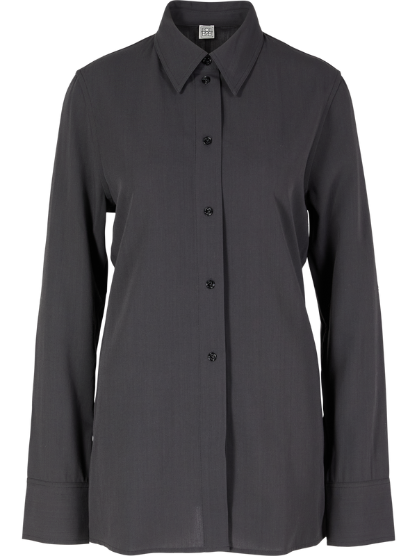 Slightly sheer black shirt