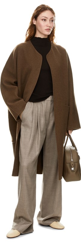 Gerippter Cashmere-Pullover 'Leanor' Schokolade